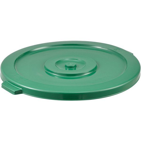 Global Industrial Flat Lid, Green, Plastic 240461GN